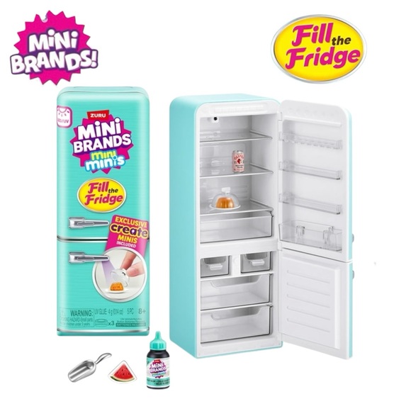 Mini Brands x Mini Minis: Fill the Fridge Collection: The Fridge (Brand New) - Picture 1 of 9